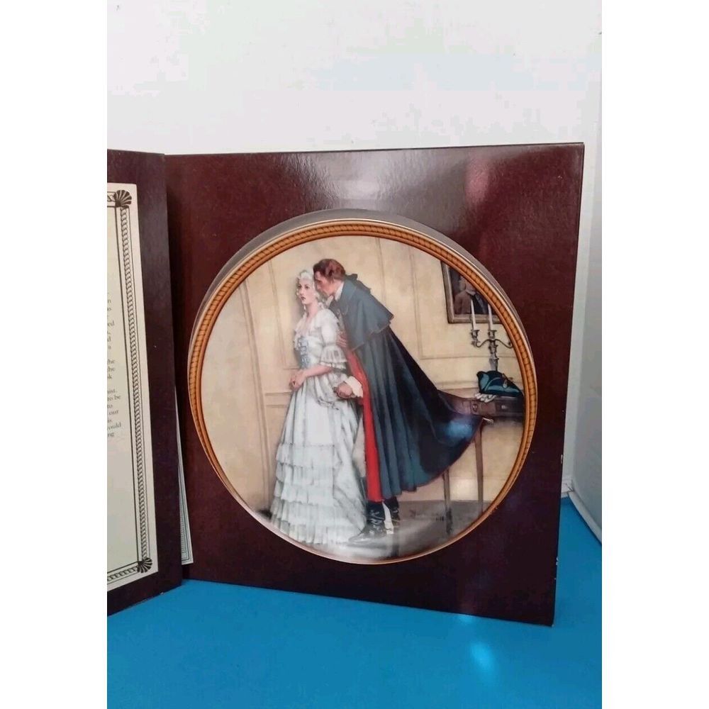 Norman Rockwell 'The‎ Rarest Rockwells' Colonial Scene Collector Plate e